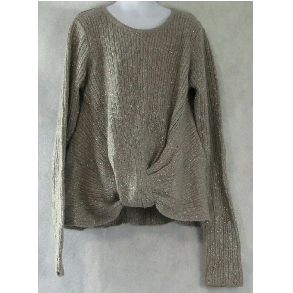 Epic Threads Big Girls Wrap-Front Pullover Sweater, Gray, Large